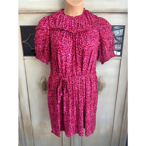 NWT Boden Yoke Detail Jersey Mini Dress in Abstract Vine | Size 8R